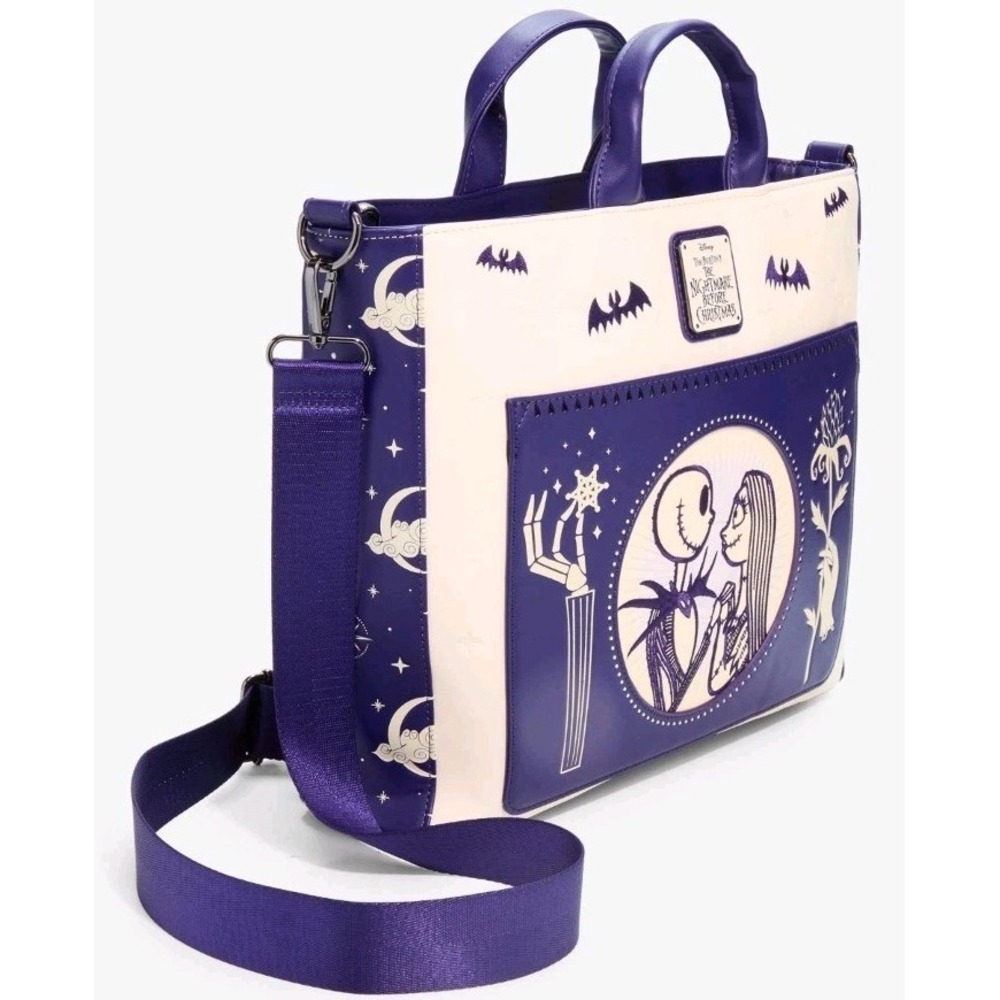 Loungefly Nightmare Before Christmas Jack Sally Sky Celestial Convertible Bag